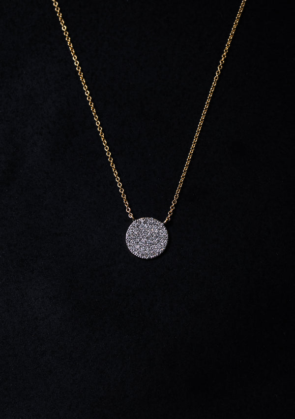 Pave Diamond Illusion Necklace