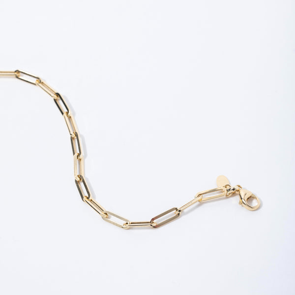 Gold Paper Clip Bracelet