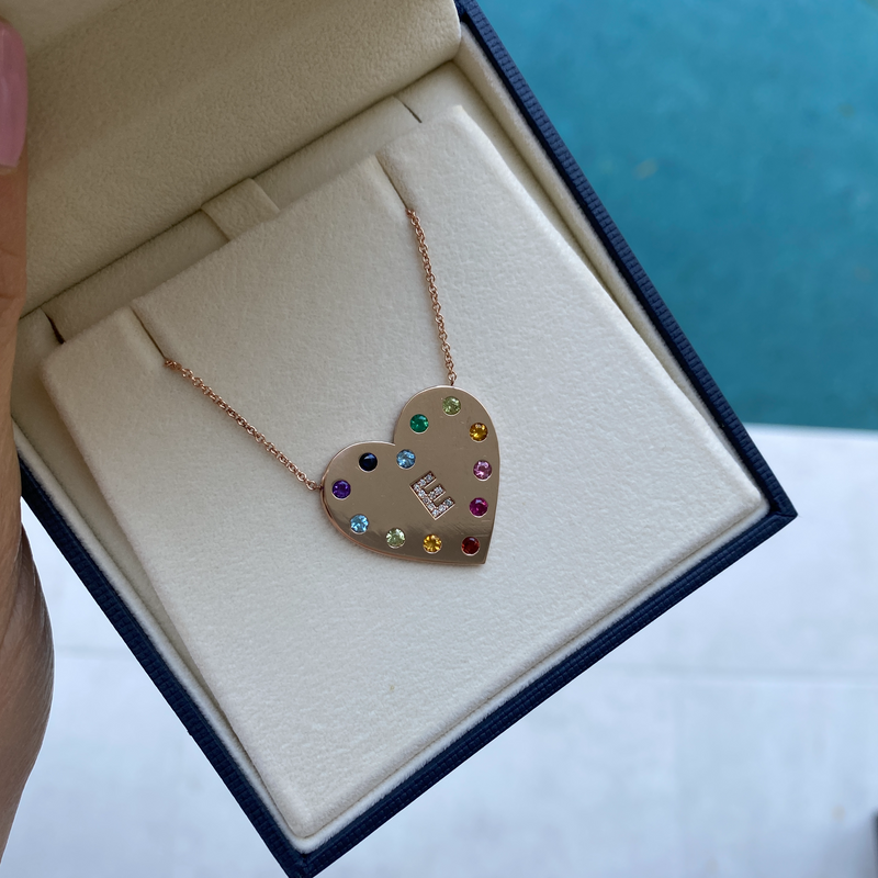 Color of Love Heart Necklace